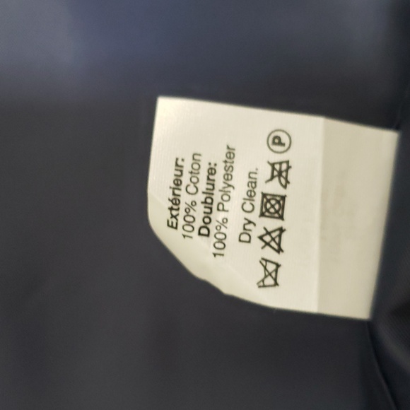 New Womens Navy Blue One Button  Front Closure J Crew 100% Cotton Blazer - Picture 6 of 7